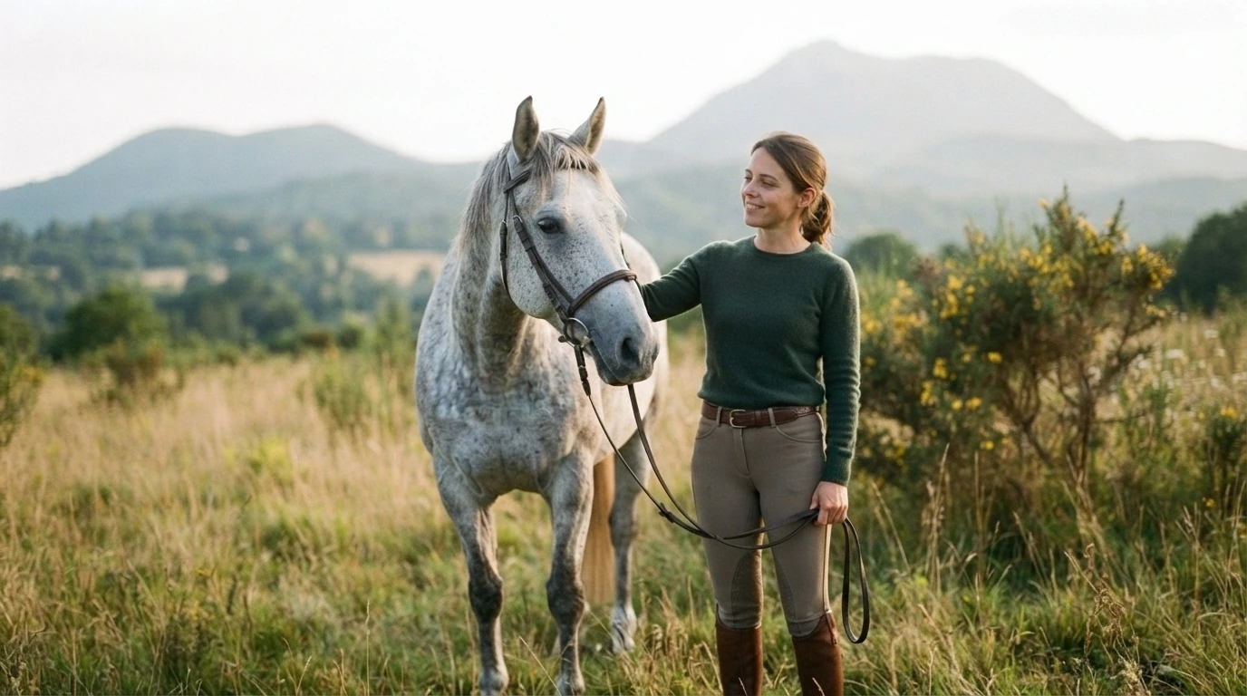 Cours d'équitation à Chadeleuf, Puy-de-Dôme
