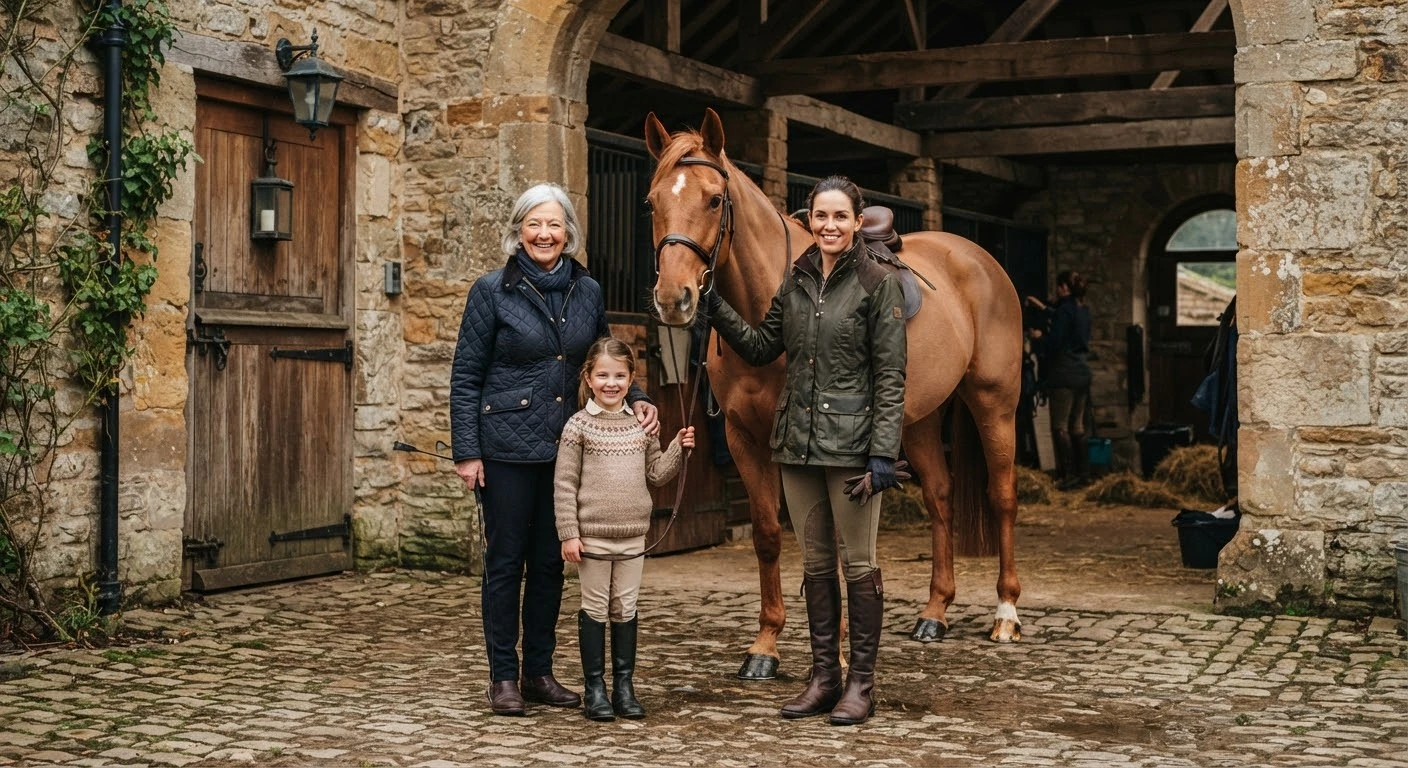L'équipe du Ecurie de la Ronzière, centre équestre à Chadeleuf