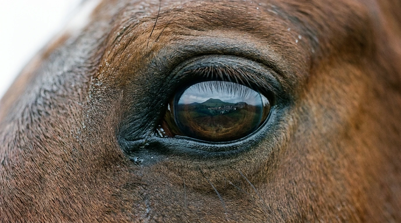 Un regard de cheval au Ecurie de la Ronzière, Chadeleuf